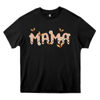 Black retro mama Heavy Core Tee - MaliasSmallBusiness