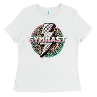 White gymnast Ladies Tee - MaliasSmallBusiness
