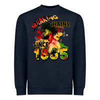 Navy breaking chains since 1865 Heavyweight Sweatshirt - CowGirlArtShop
