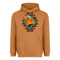 Meerkat Aztec Symbol With Horse Heavyweight Hoodie - FaDigitalArtStudio