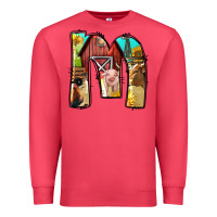 Cardinal farm life alphabet lowercase letters m Premium Sweatshirt - BundleAndBundleShop