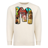 Sandshell farm life alphabet lowercase letters m Premium Sweatshirt - BundleAndBundleShop