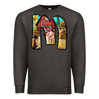 Smoke farm life alphabet lowercase letters m Premium Sweatshirt - BundleAndBundleShop