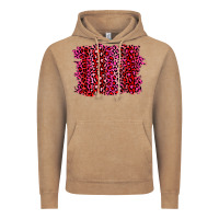 Vintage Coffee pink leopard background Vintage Hoodie - RanaPortraitStore