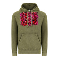 Vintage Olive pink leopard background Vintage Hoodie - RanaPortraitStore