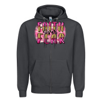 Smoke Faith over fear  Breast Cancer Awareness Zipper Hoodie - FaDigitalArtStudio