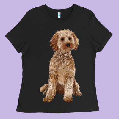 Cockapoo Ladies Tee Designed By Ranaportraitstore