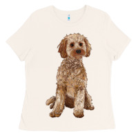 Bone cockapoo Ladies Tee - RanaPortraitStore
