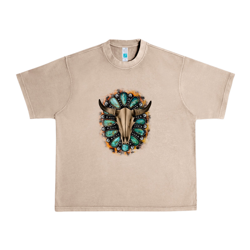 Western Gemstone Bull Skull Urban Heavy Tee by Bettercallsaul | Teevron