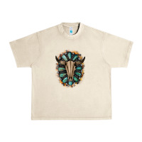 Sandshell Western Gemstone Bull Skull Urban Heavy Tee - Bettercallsaul