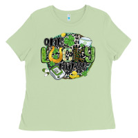 Matcha one lucky nurse Ladies Tee - MaliasSmallBusiness