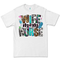 White wife mom nurse Premium Tee - NancyCooperArtShop