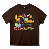 Chocolate Brown eggs cavator easter Heavy Core Tee - MaliasSmallBusiness