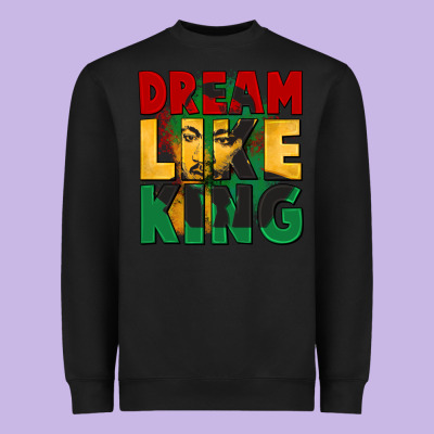 Dream Like King Martin Luther Heavyweight Sweatshirt Designed By Cowgirlartshop