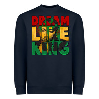 Navy dream like king martin luther Heavyweight Sweatshirt - CowGirlArtShop