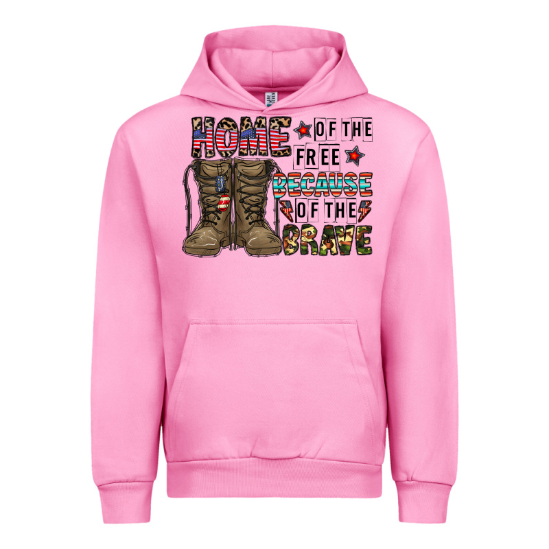 Home Of The Free Beacause Of The Brave Urban Hoodie by CowhideDigitalArt | Teevron