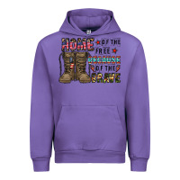 Tulip home of the free beacause of the brave Urban Hoodie - CowhideDigitalArt