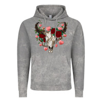 Cloud Rock valentines bull skull Vintage Hoodie - RanaPortraitStore