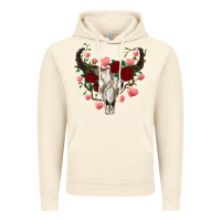 Vintage Artic valentines bull skull Vintage Hoodie - RanaPortraitStore