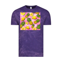 Cloud Purple pink pineapple Vintage Tee - BarkalooDesign