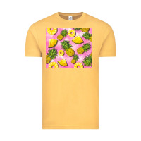 Vintage Mustard pink pineapple Vintage Tee - BarkalooDesign
