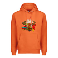 Carrot teacher frappe coffee Premium Hoodie - FaDigitalArtStudio