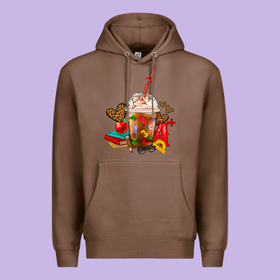 Teacher Frappe Coffee Premium Hoodie Designed By Fadigitalartstudio