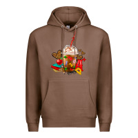 Chestnut teacher frappe coffee Premium Hoodie - FaDigitalArtStudio