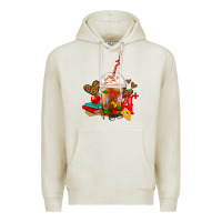 Oatmeal Heather teacher frappe coffee Premium Hoodie - FaDigitalArtStudio