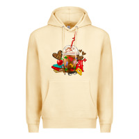 Pina Colada teacher frappe coffee Premium Hoodie - FaDigitalArtStudio