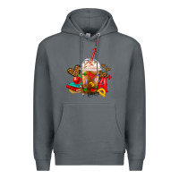 Rock teacher frappe coffee Premium Hoodie - FaDigitalArtStudio