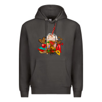 Smoke teacher frappe coffee Premium Hoodie - FaDigitalArtStudio