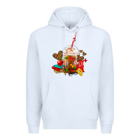 White teacher frappe coffee Premium Hoodie - FaDigitalArtStudio