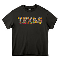 Asphalt texas serape sunflower Heavy Core Tee - AdoDesignShop