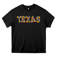 Black texas serape sunflower Heavy Core Tee - AdoDesignShop