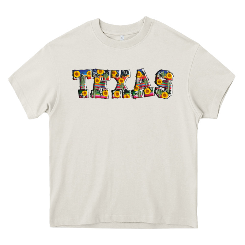Texas Serape Sunflower Heavy Core Tee by AdoDesignShop | Teevron