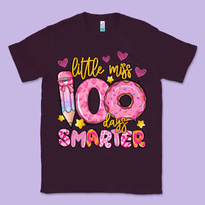 Little Miss 100 Days Smarter Classic Tee Designed By Artiststas