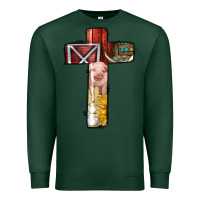 Sports Green farm life alphabet lowercase letters t Premium Sweatshirt - BundleAndBundleShop