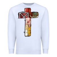 White farm life alphabet lowercase letters t Premium Sweatshirt - BundleAndBundleShop