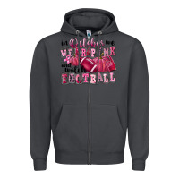 Smoke in october we wear pink and watch football Zipper Hoodie - FaDigitalArtStudio