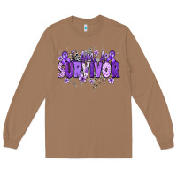 Toasted Coconut I am a survivor purple ribbon Long Sleeve Tee - NancyCooperArtShop