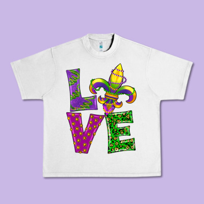 Mardi Gras Love Urban Heavy Tee Designed By Ranaportraitstore