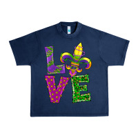 Navy mardi gras love Urban Heavy Tee - RanaPortraitStore