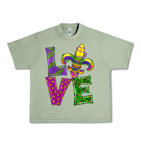 Oil Green mardi gras love Urban Heavy Tee - RanaPortraitStore