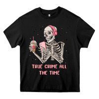 Black true crime all the time Heavy Core Tee - MaliasSmallBusiness