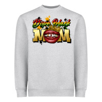 Heather Grey black mom Heavyweight Sweatshirt - CowGirlArtShop
