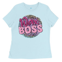 Baby Blue wax boss Ladies Tee - MaliasSmallBusiness