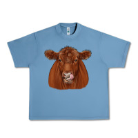 Pebble Blue red angus Urban Heavy Tee - JahusDesignShop