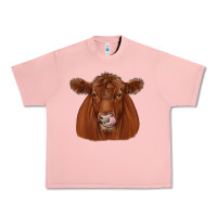 Salmon red angus Urban Heavy Tee - JahusDesignShop