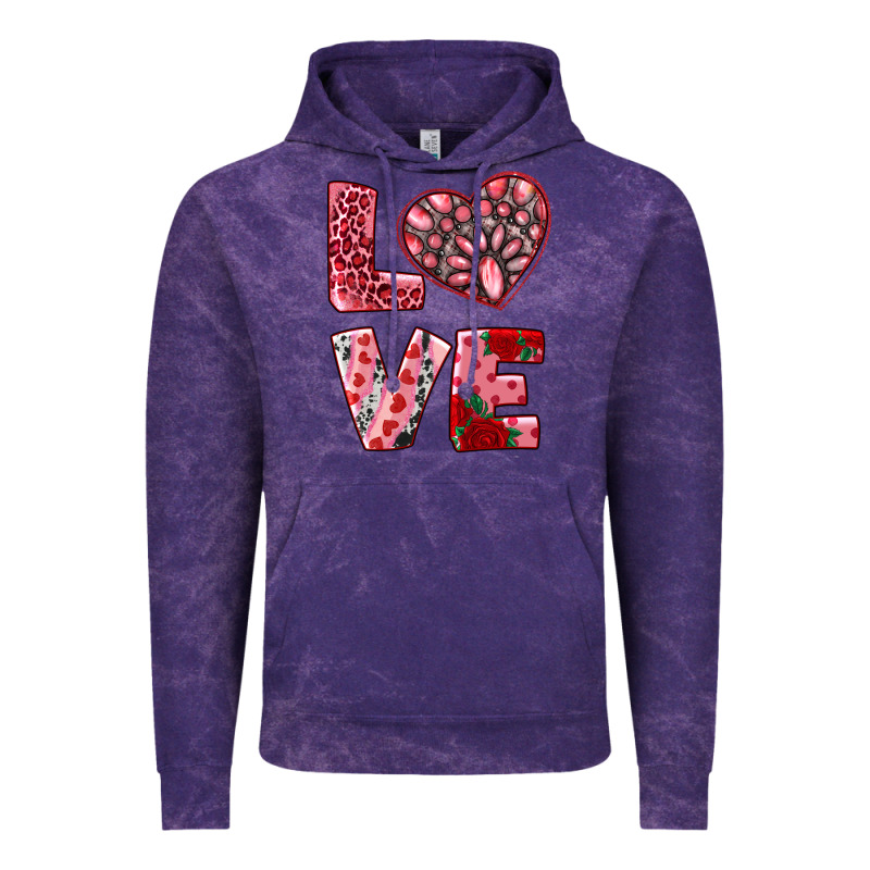 Love With Pink Gemstone Vintage Hoodie by RanaPortraitStore | Teevron